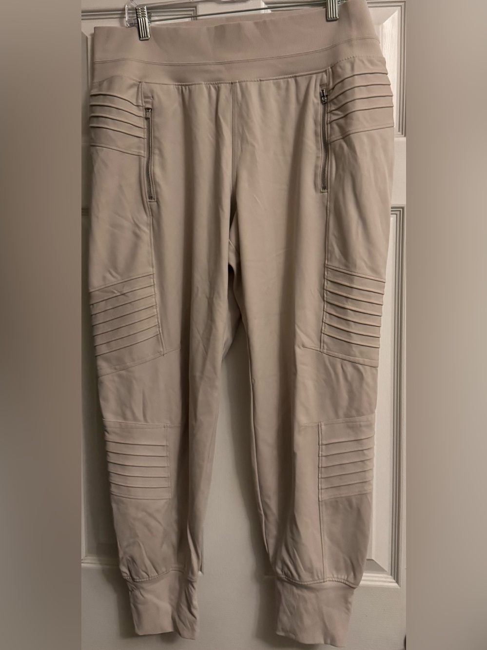 Athleta Women’s Moto Athleta Jogger Pants in Beige